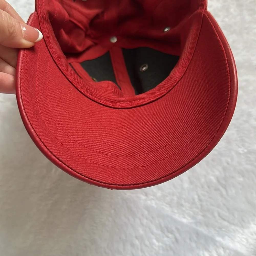 Wilsons Leather Red Cap - Picture 10 of 10